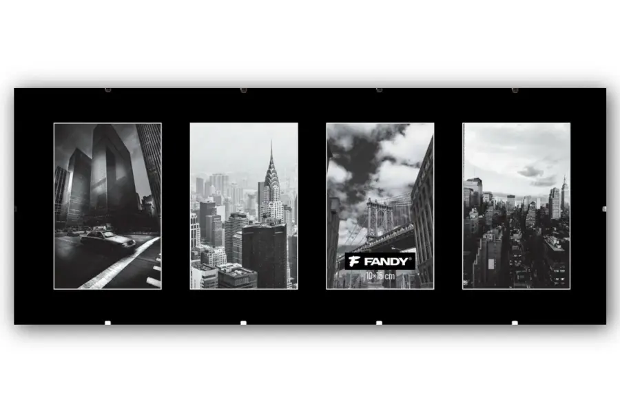 Rámy euroklip plexi gallery 4x10x15 černé